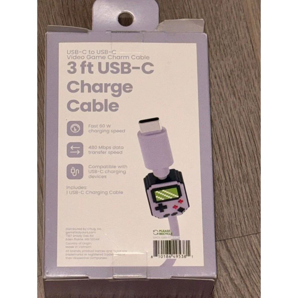 GEMS Figural 3ft USB-C Cable -‎ Video Game